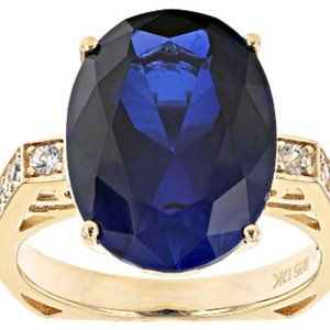 JTV BLUE SAPPHIRE RING SIZE 8 NEW IN BOX